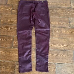 H&M Oxblood Waxed Denim